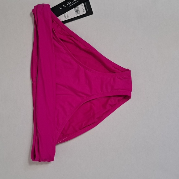 La Blanca Island Goddess Shirred Band Hipster Swim Bottom - Orchid 12 - Picture 4 of 8